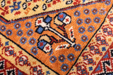 Antique  Qashqai Mat 1' 7'' x 1' 7''