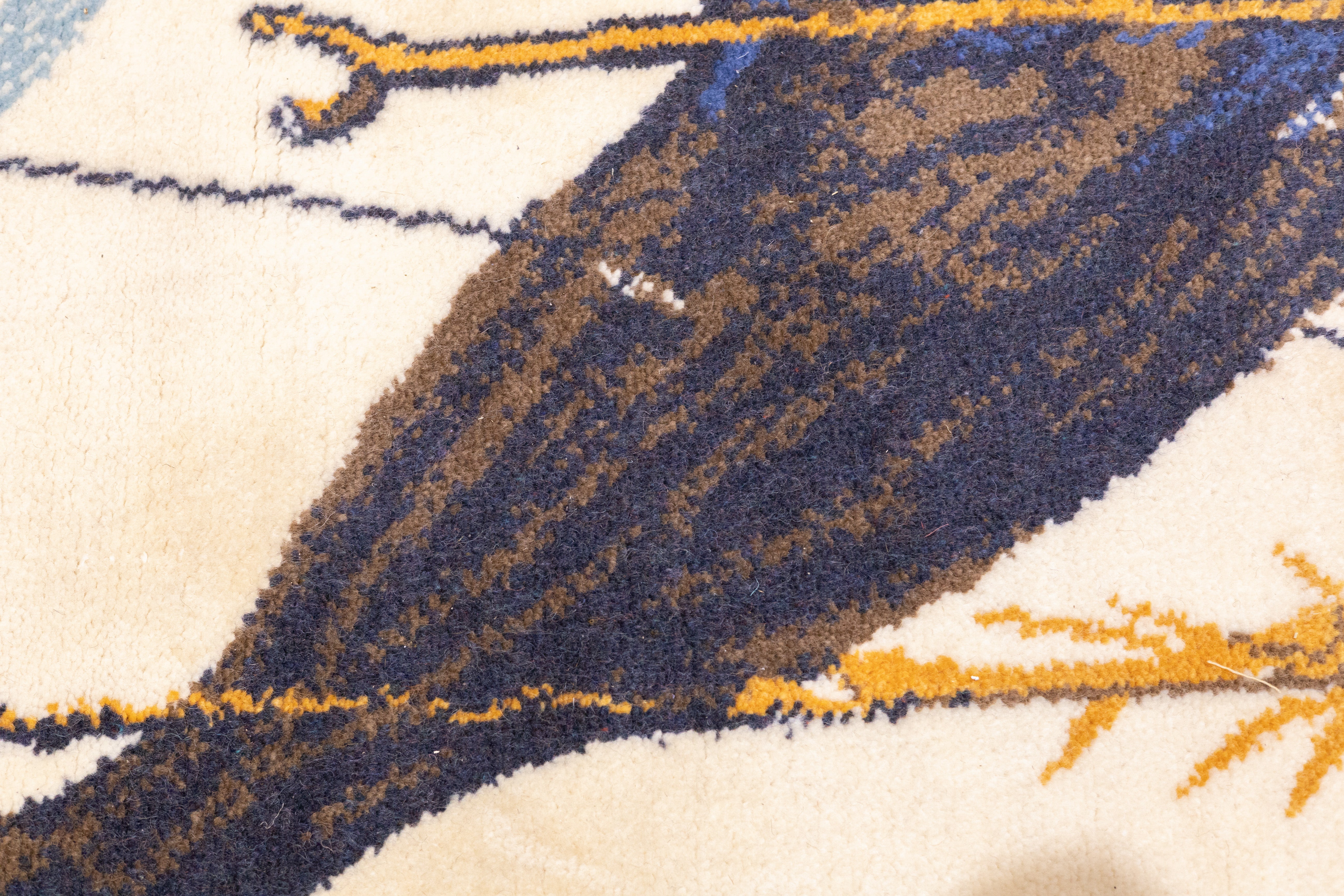 Fine Artistic Rug. Design after Salvador Dali Wool 4' 7" x 6' 6"