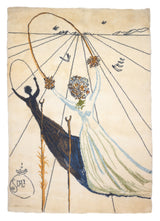 Fine Artistic Rug. Design after Salvador Dali Wool 4' 7" x 6' 6"