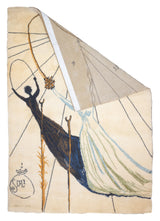Fine Artistic Rug. Design after Salvador Dali Wool 4' 7" x 6' 6"