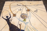 Fine Artistic Rug. Design after Salvador Dali Wool 4' 7" x 6' 6"
