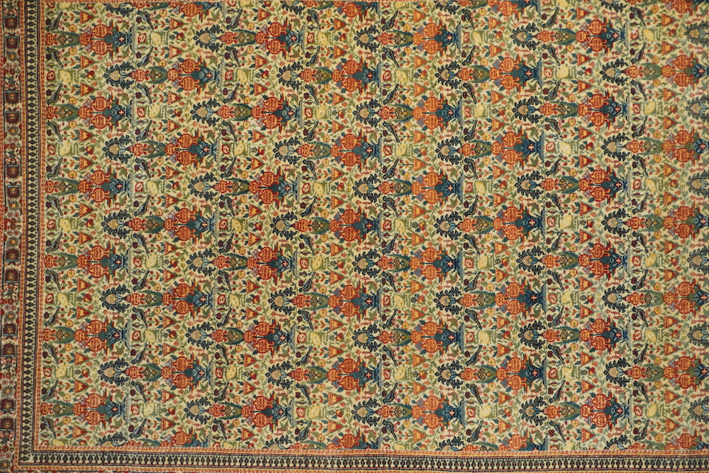 Extreamly Fine Antique  Tehran Rug 4'9'' x 6'8''