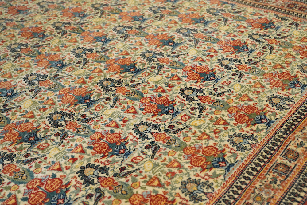 Extreamly Fine Antique  Tehran Rug 4'9'' x 6'8''