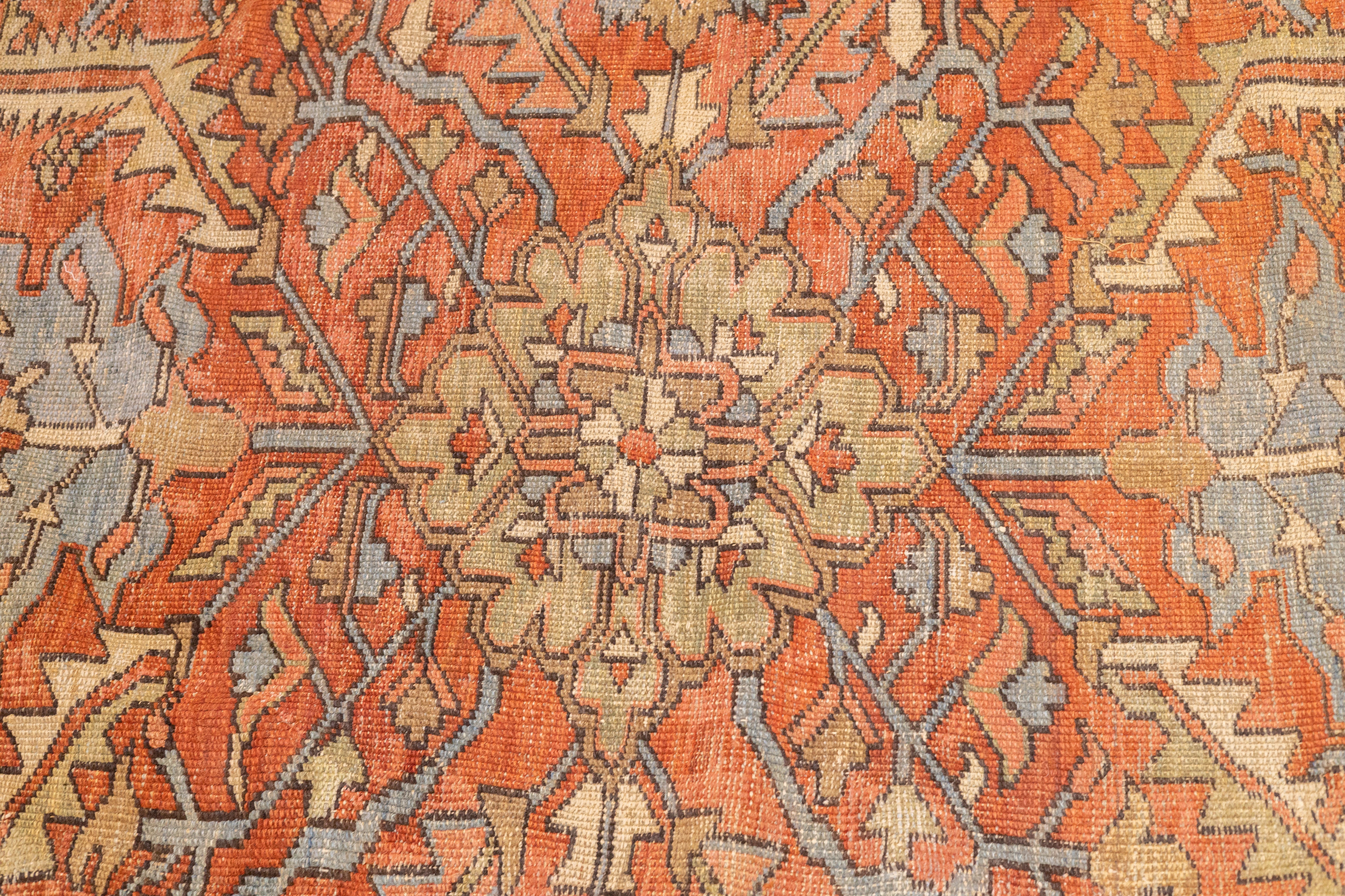 Antique Heriz Rug 9' 9" x 11' 10''