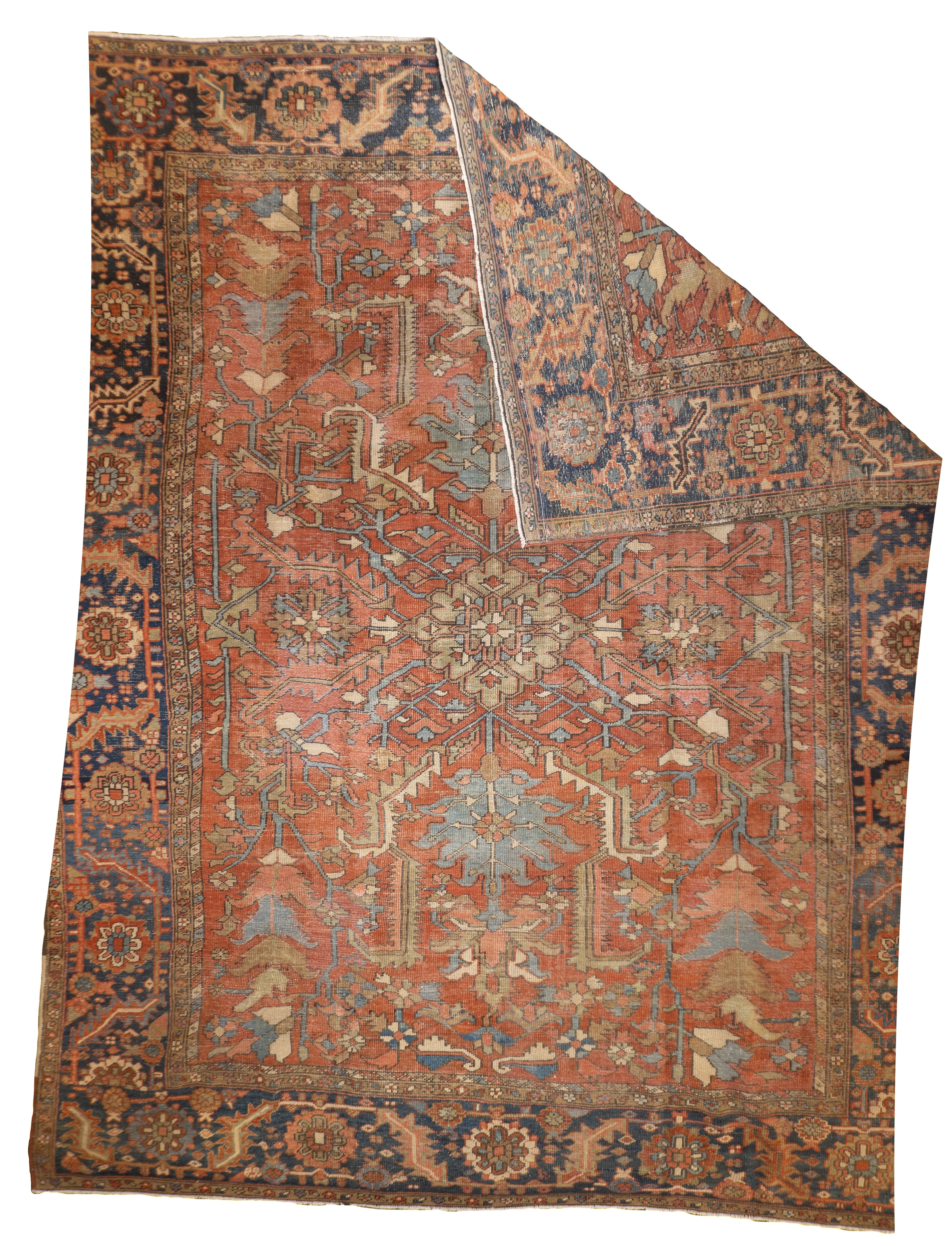Antique Heriz Rug 9' 9" x 11' 10''
