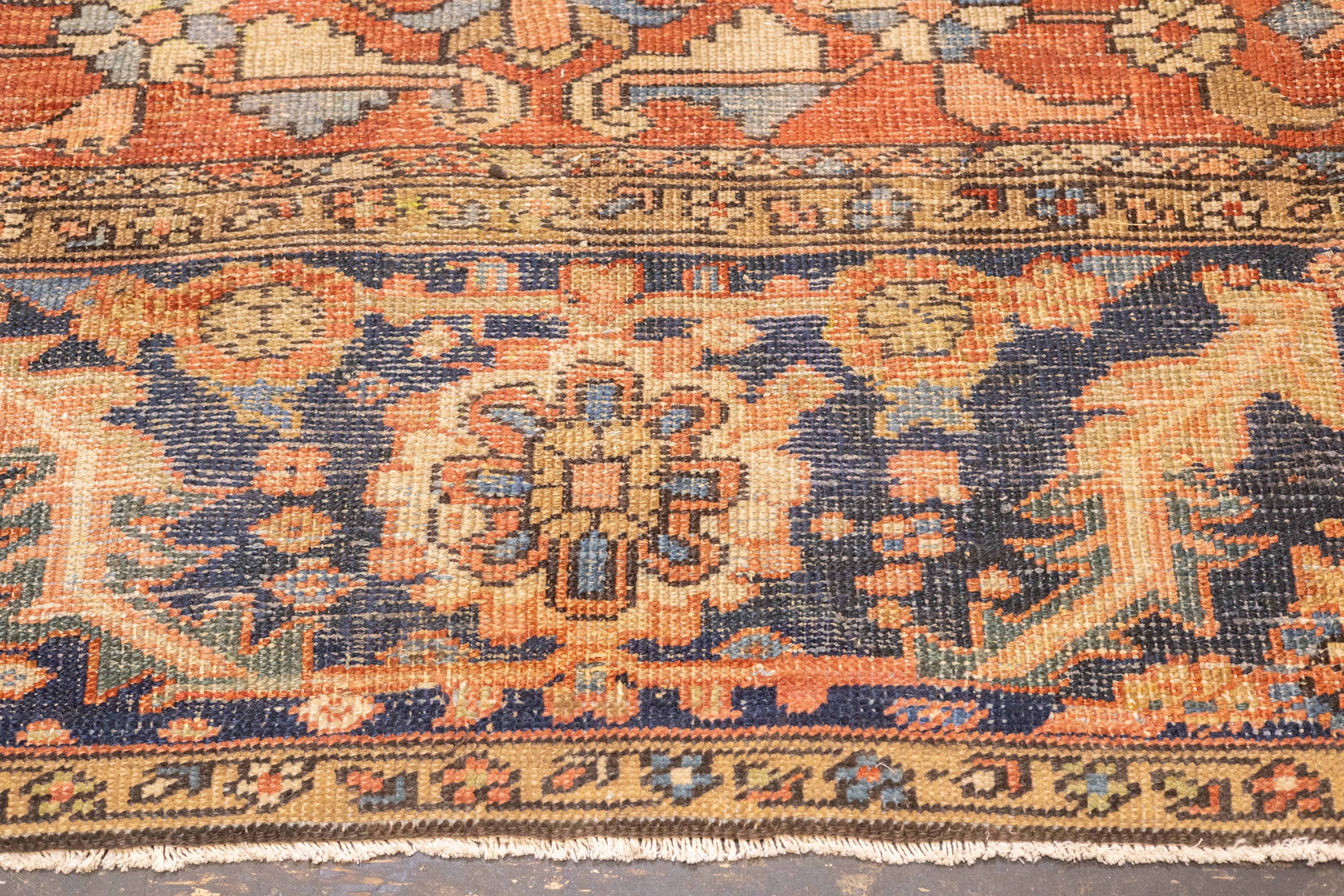 Antique Heriz Rug 9' 9" x 11' 10''