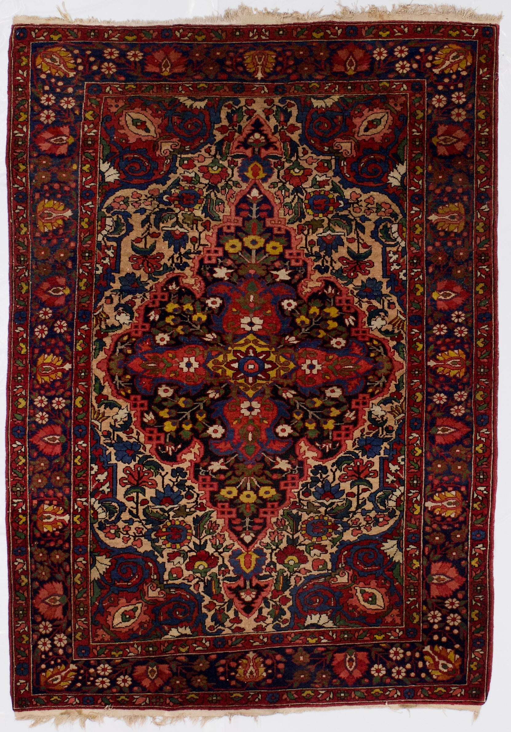 Antique  Bakhtiari Rug 4'9" x 6' 8"