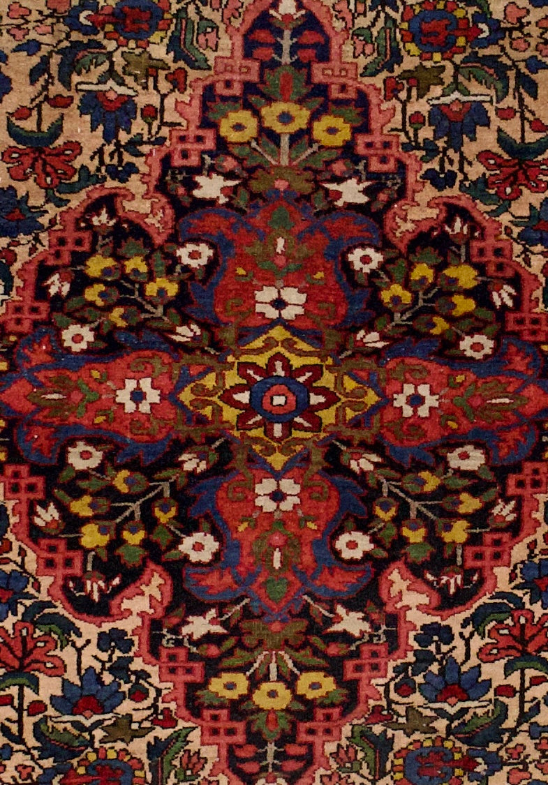 Antique  Bakhtiari Rug 4'9" x 6' 8"