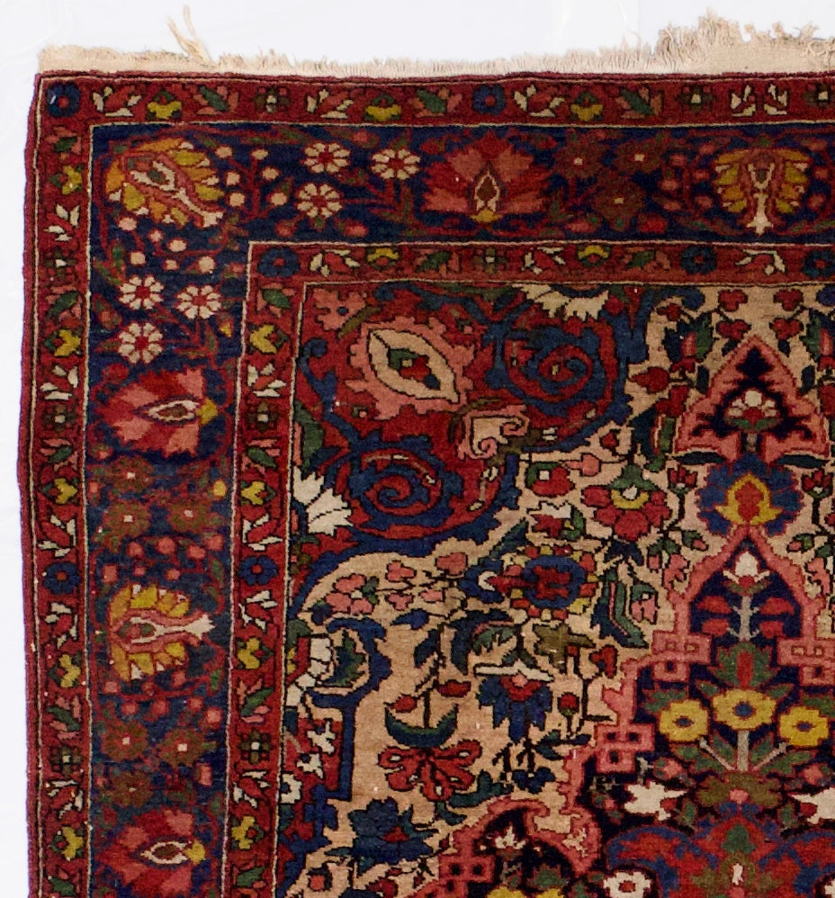 Antique  Bakhtiari Rug 4'9" x 6' 8"