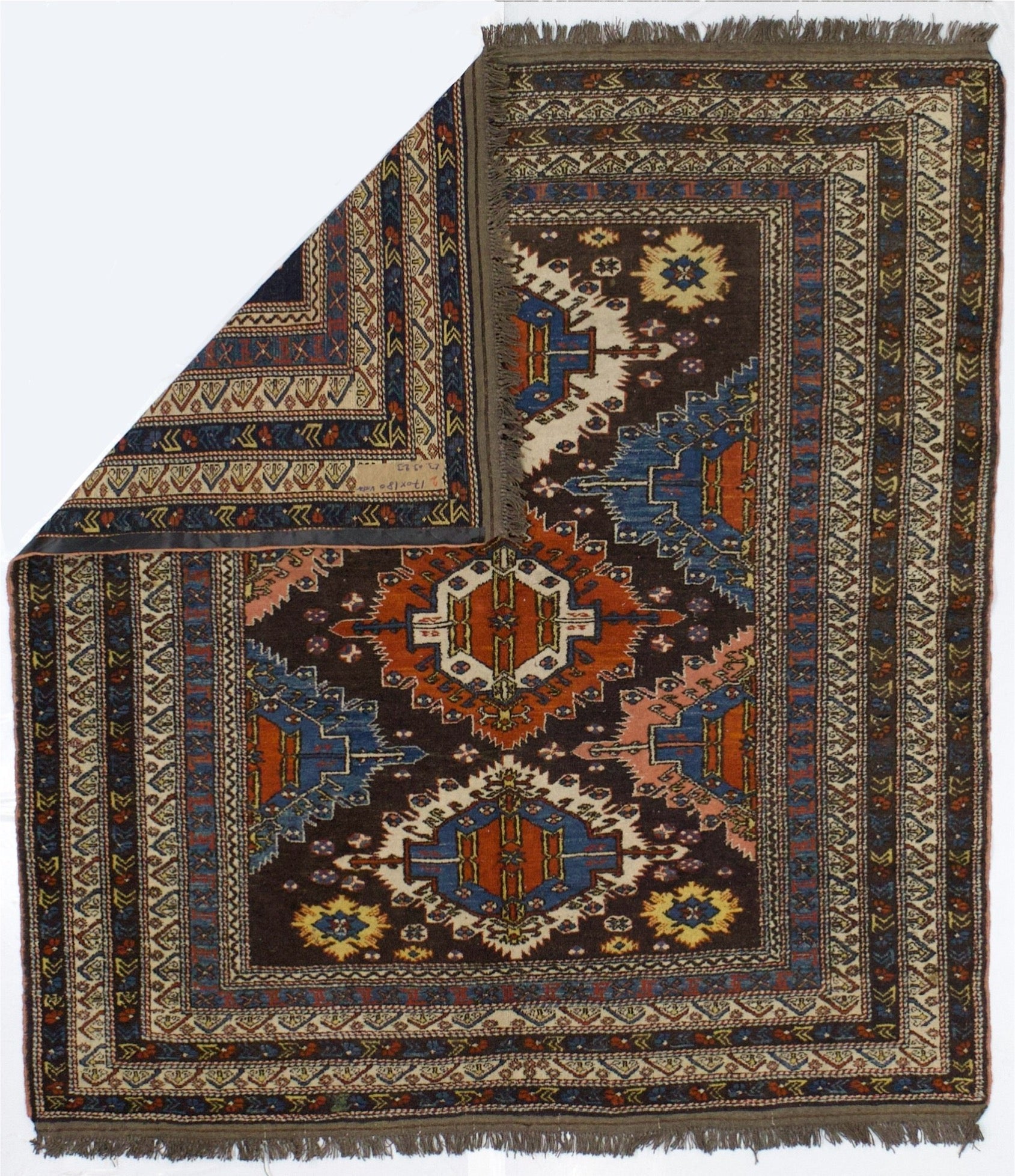 Antique Caucasian Shirvan Rug 5' 6" x 6' 1"