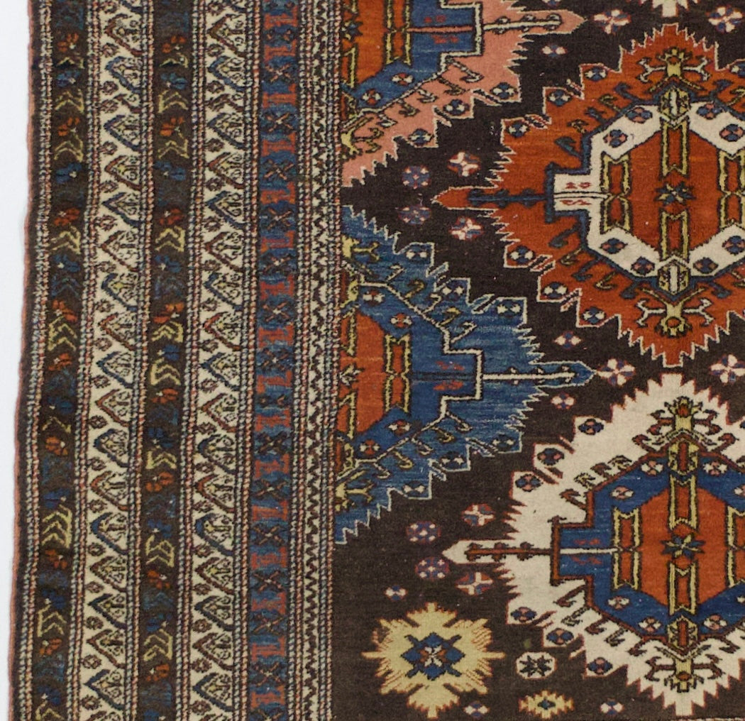 Antique Caucasian Shirvan Rug 5' 6" x 6' 1"