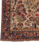 Antique Kashan Rug 4'2" x 6' 11"