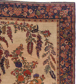 Antique Kashan Rug 4'2" x 6' 11"