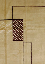 Fine Mid Century French Rug Dasilvia Design 6'3" x 9' 1''