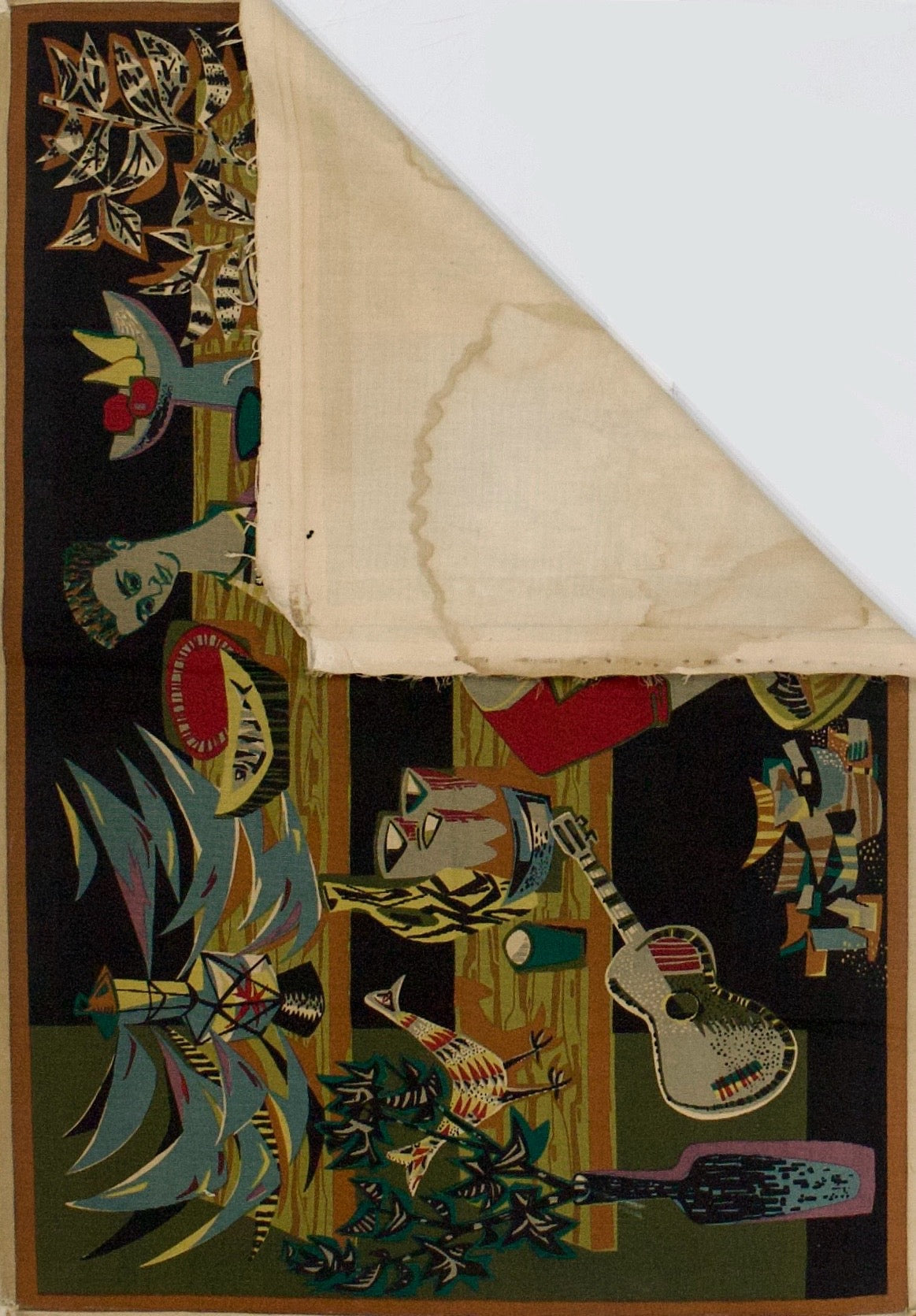 Extremely Fine Mid Century French Tapestry design and Signed by R Debir 3'10" x 5' 4"