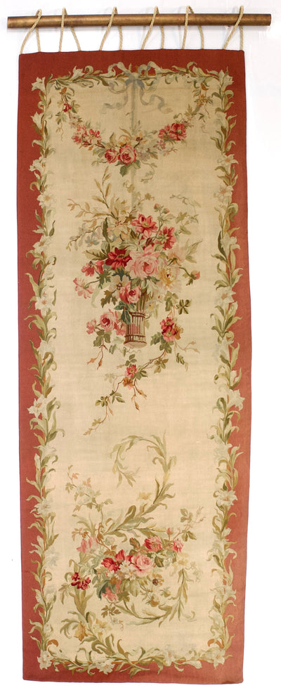 Antique French Aubusson (1 of pair) 3'6