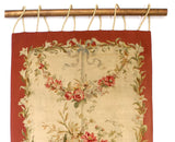 Antique French Aubusson (1 of pair) 3'6" x 9' 11''