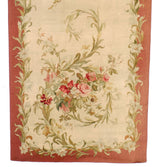 Antique French Aubusson (1 of pair) 3'6" x 9' 11''