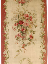 Antique French Aubusson (1 of pair) 3'6" x 9' 11''