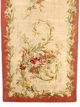 Antique French Aubusson (1 of pair) 3'6" x 9' 11''