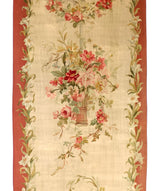 Antique French Aubusson (1 of pair) 3'6" x 9' 11''