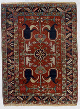 Antique  Serapi Rug 3'4" x 4' 6"