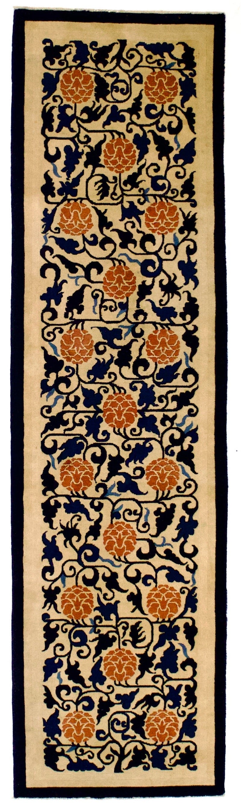 Fine Antique Peking Chinese Runner 2' 3'' x 8' 3''