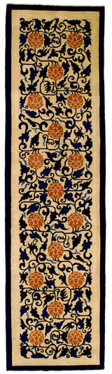 Fine Antique Peking Chinese Runner 2' 3'' x 8' 3''