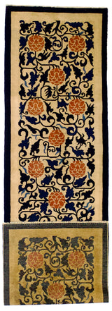 Fine Antique Peking Chinese Runner 2' 3'' x 8' 3''