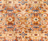 Antique  Silk Heriz Rug 6'5" x 8' 5"