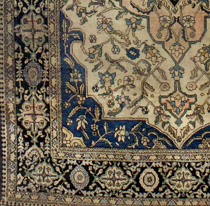 Antique  Farahan Sarouk Rug 3'5" x 4' 10"