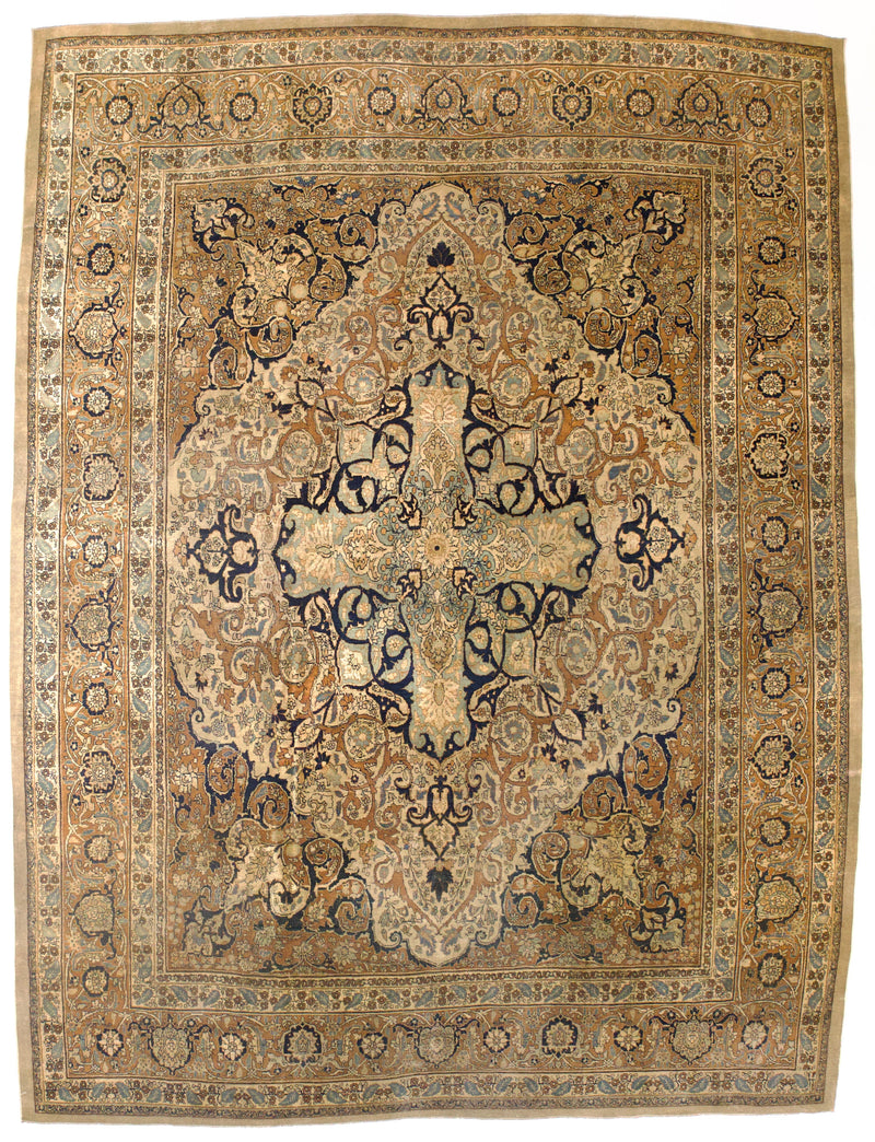 Antique Persian Haji Jalili Tabriz Rug 9' 3