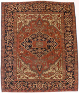 Antique  Heriz/Serapi Rug 5'1" x 6' 1"