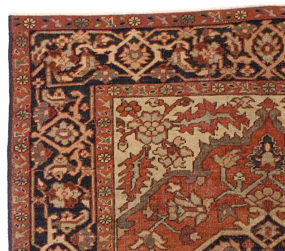 Antique  Heriz/Serapi Rug 5'1" x 6' 1"