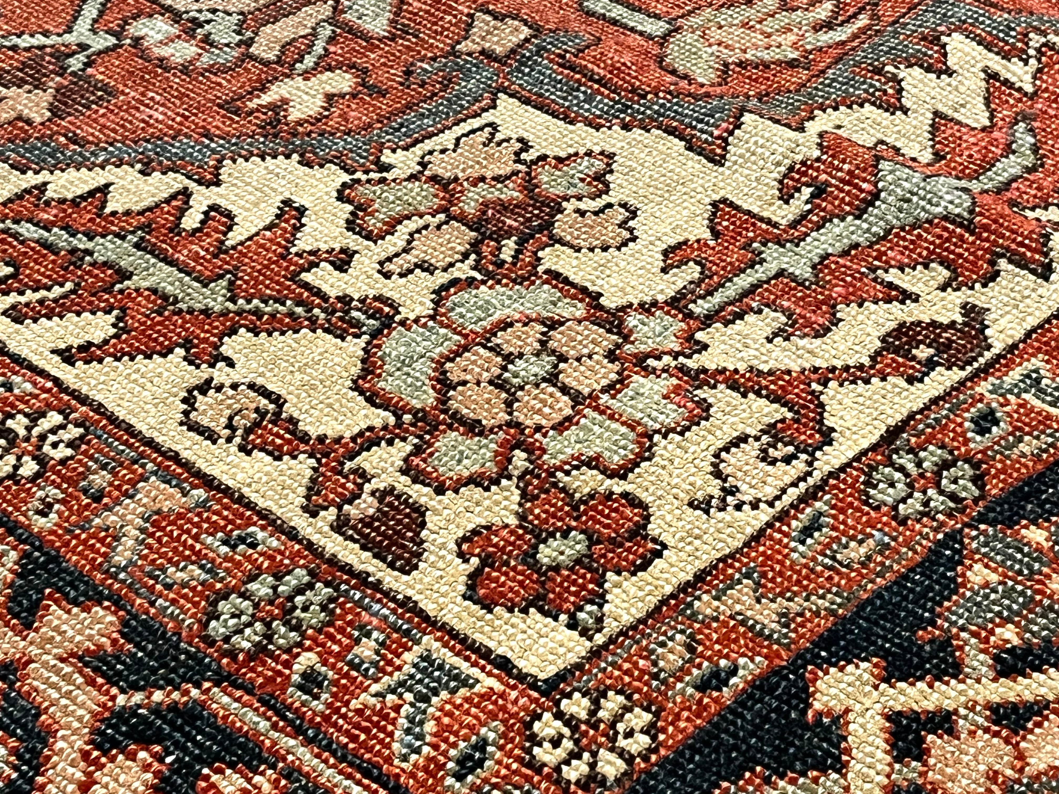 Antique  Heriz/Serapi Rug 5'1" x 6' 1"