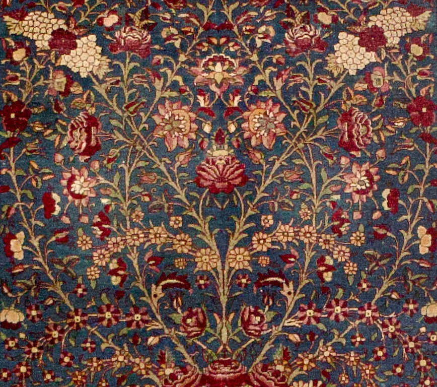 Antique  Tehran Vase Design Rug 4'8" x 6' 9"