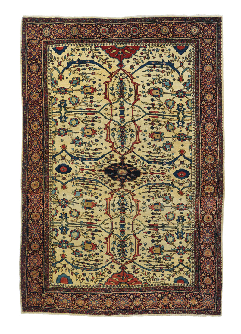 Antique Farahan Sarouk Rug 4' 4
