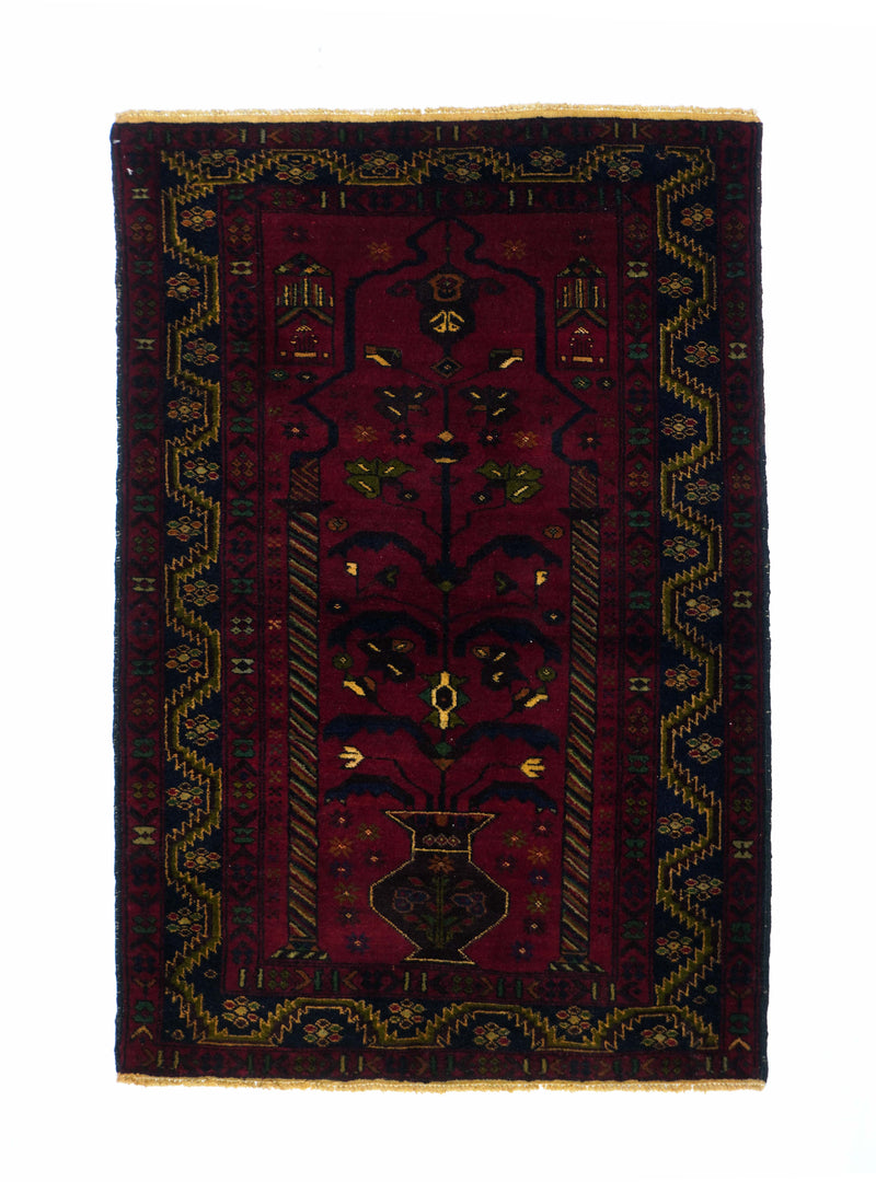 Vintage Afgan Baluch Rug 3' 0