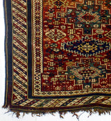 Antique Caucasian Kuba Rug 3'9" x 6' 7''