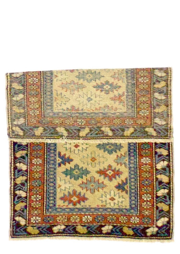 Antique Caucasian Shirvan Rug 1'11" x 2' 10''