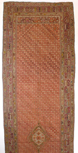 Antique Ghiordes Long Rug 6'7" x 24' 4''