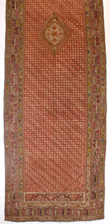 Antique Ghiordes Long Rug 6'7" x 24' 4''