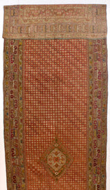 Antique Ghiordes Long Rug 6'7" x 24' 4''