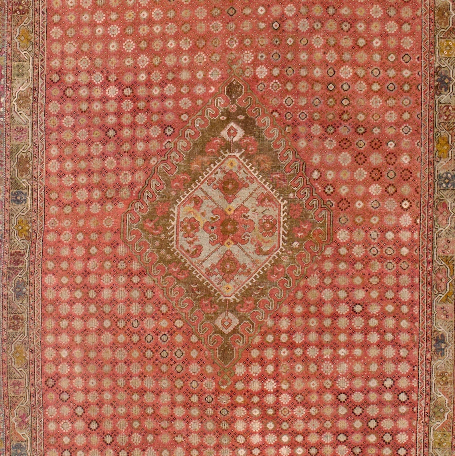 Antique Ghiordes Long Rug 6'7" x 24' 4''