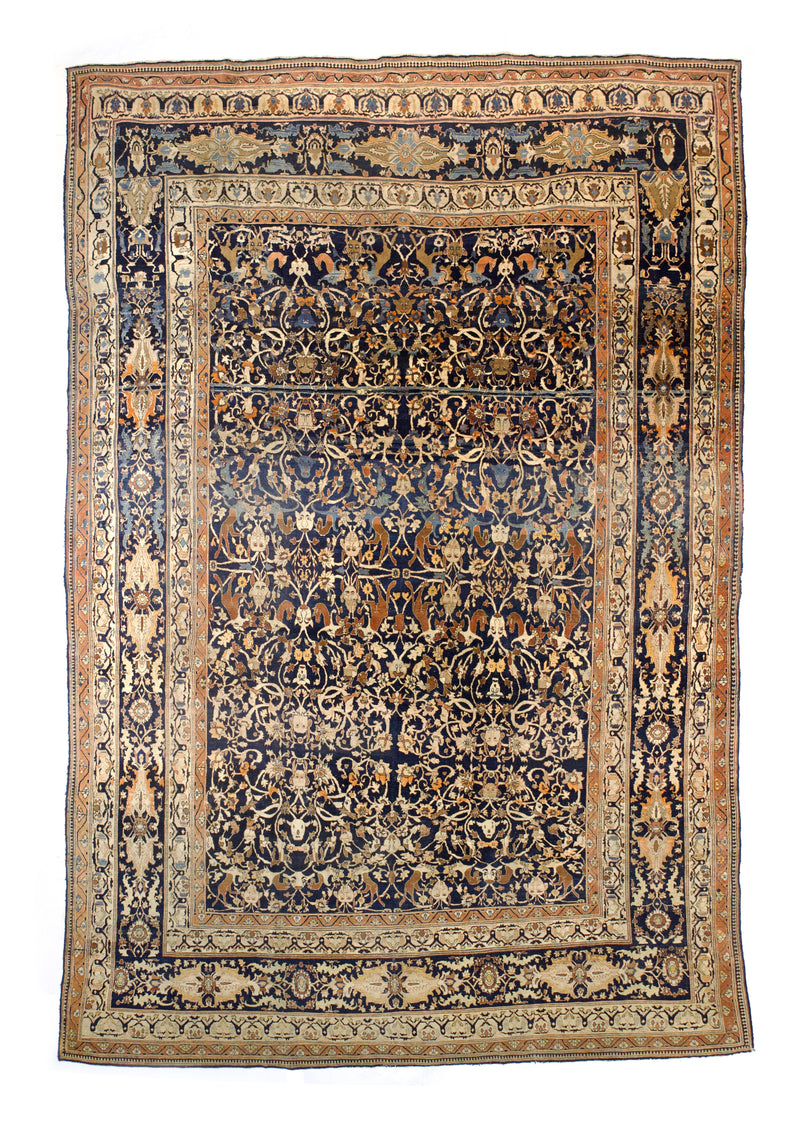 Extremely Fine  Haji Jalili Tabriz Rug 10' 8'' x 15' 11''
