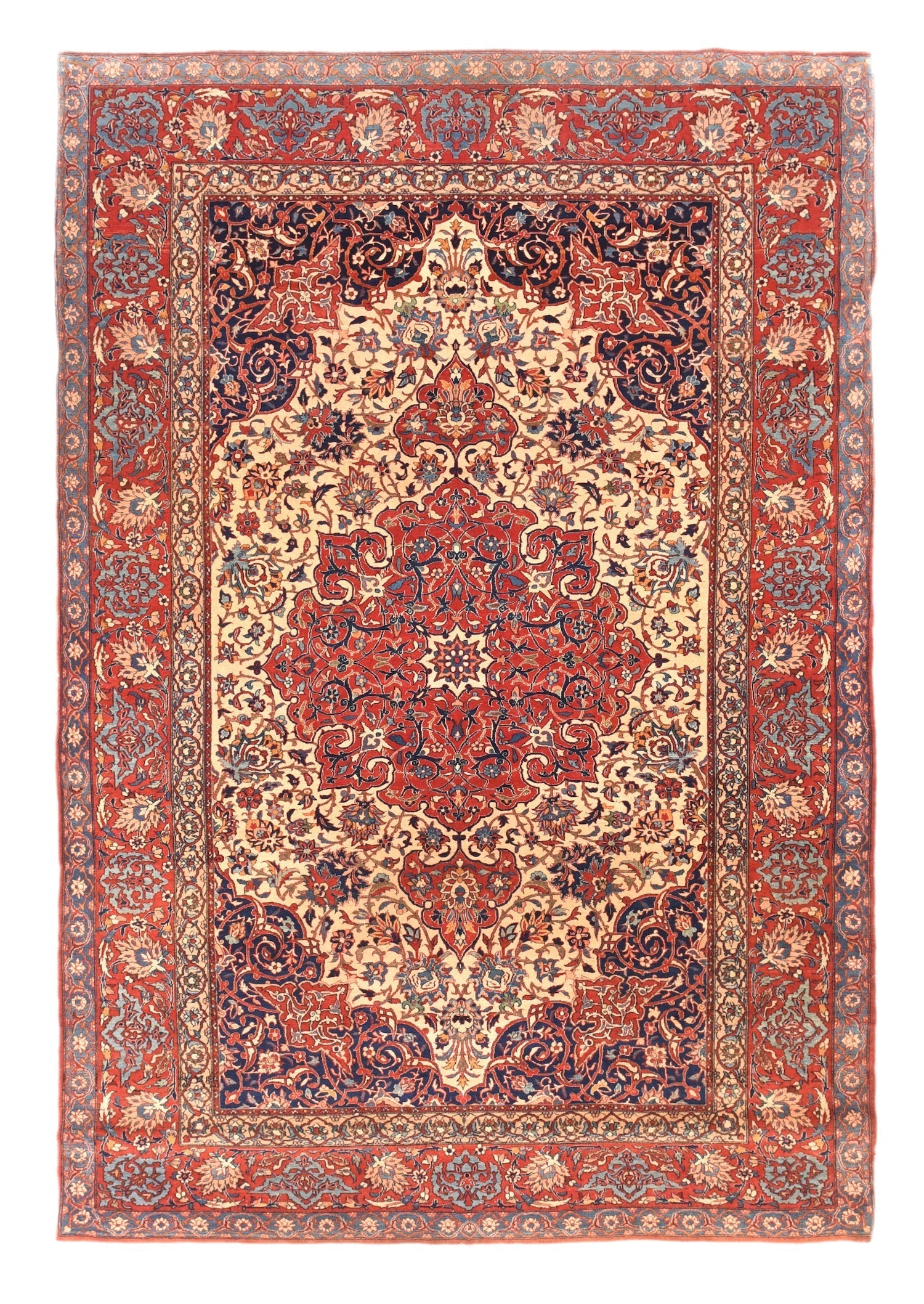 Antique Isfahan Rug 4'8'' x 7'2''