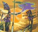 Mid Century French Tapestry Signed and Design by Robert Debieve 4' 0" x 5' 8"