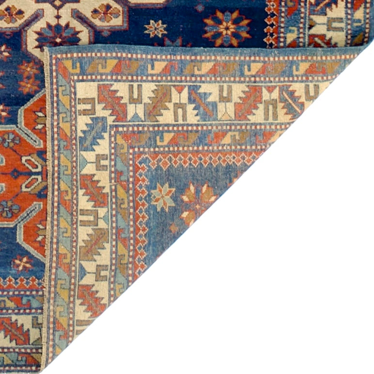 Antique Caucasian Kuba Rug 3' 7'' x 4' 4''