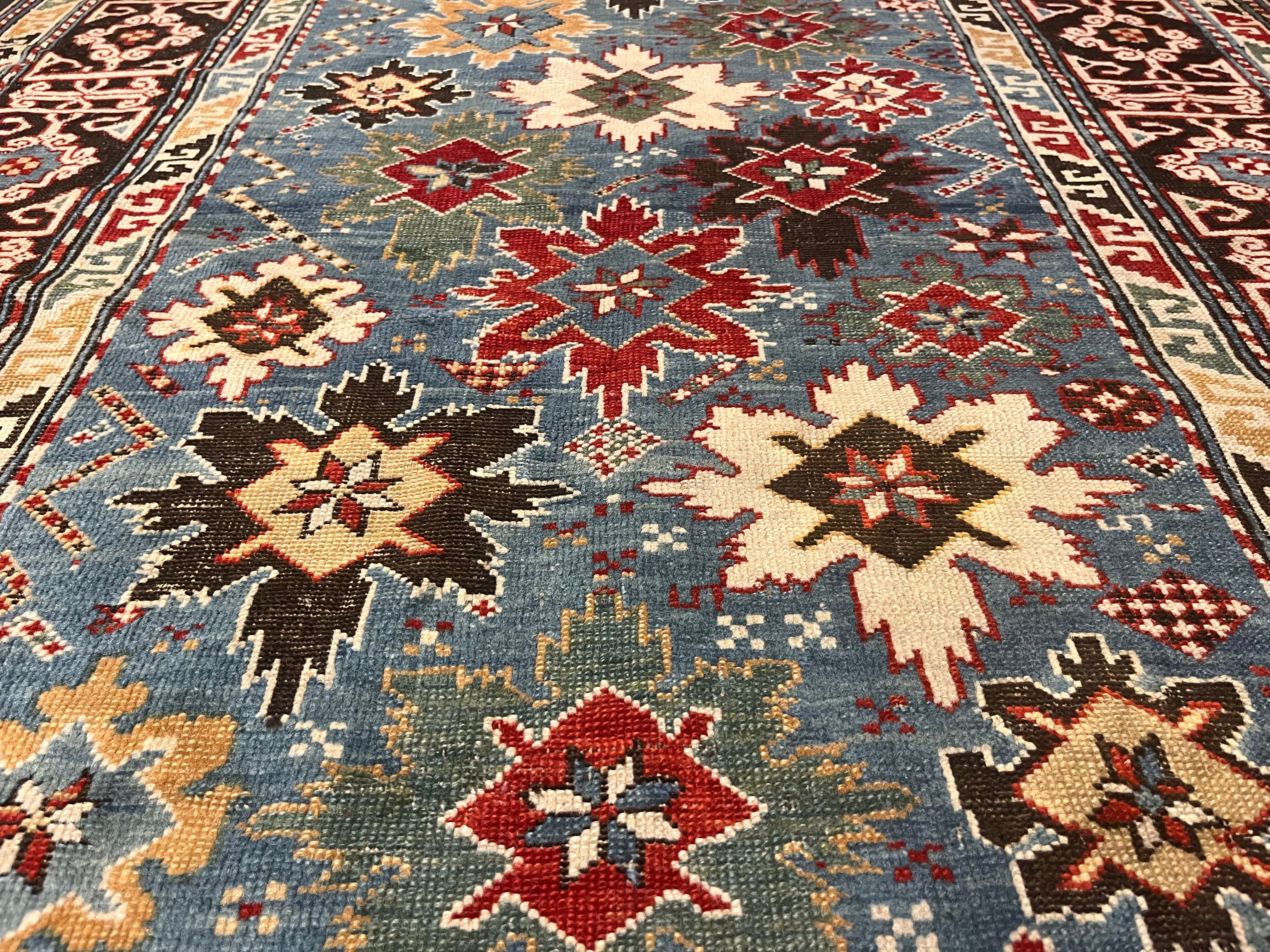 Antique Caucasian Shirvan Rug 3' 6'' x 8' 5''