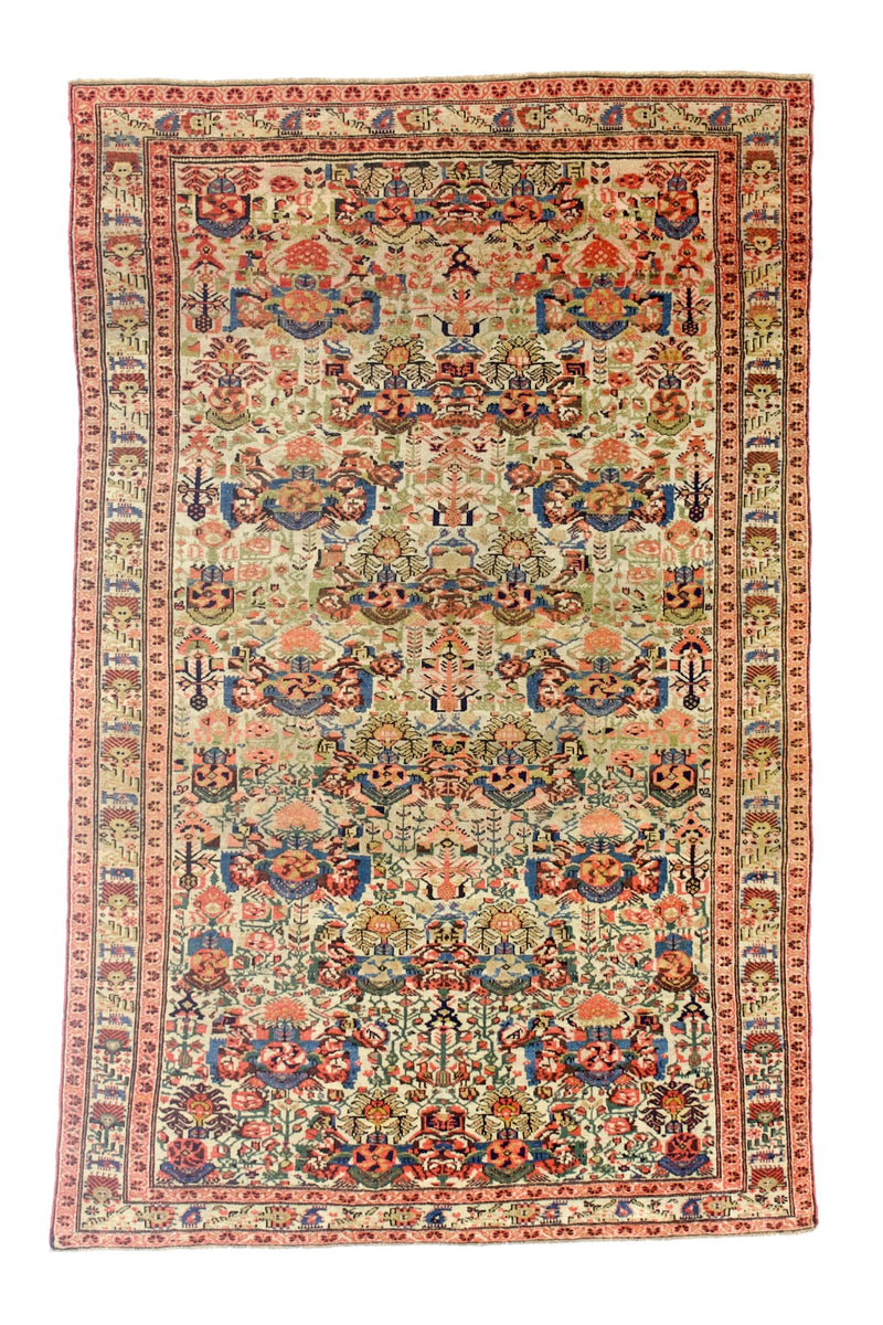Antique Farahan Zeleh Sultan Design Rug 3' 11'' x 6' 3''